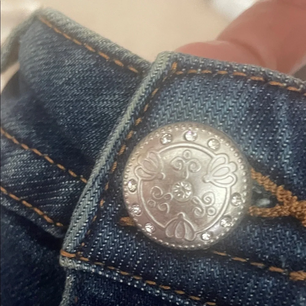Women's Dark Indigo Flare Jeans - Unbranded - Picture 2 of 10